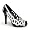 Black Patent / Silver Satin