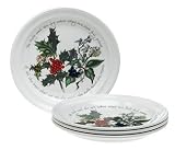 Portmeirion Holly and Ivy Salad Plates, Set of 6