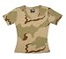 CAMO - Woodland Camo - Military Gear - Women's / Girls Tri-color V-neck Camo T-shirt (Babydoll / Girlie)