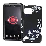 EMPIRE Midnight Blue with White Flowers Design Hard Case Cover for Verizon  ....