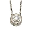 Platinum Designer Style Diamond Solitaire Pendant Necklace