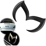 Sedeta&reg; for Mazda Black Sporty Metal Evil 'M' Rear Trunk Badge Decal Emblem Matte 3 5 6