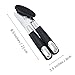 Koolife Smooth Edge Can Opener, Professional Manual Handy Stainless Steel Can Opener with Easy Turn Knob,Black