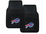 A Set of 2 NFL Universal Fit Front All-Weather Floor Mats - Buffalo Bills
