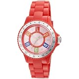 L by ELLE Womens LE50002P03 Red Plastic Watch