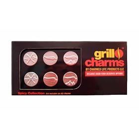 Charmed Life Products 6-Piece Grill Charms Set, The Spicy Collection by Charmed Life Products LLC