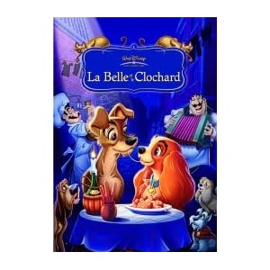 Lady and the Tramp Disney French Movie Poster Size 27x39