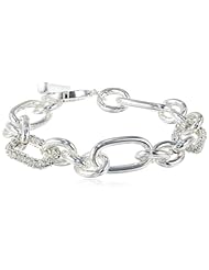 Anne Klein "A Little Sparkle" Pave Link Bracelet, 7.5"