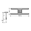 H-Shaped Single Cast Iron Burner Straight Venturi