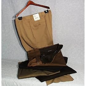 Buy Mens Wool Gabardine Long Rise Dress Pant by Austin Reed by Austin Reed