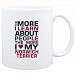 Mug White " THE MORE I LEARN ABOUT PEOPLE THE MORE I LOVE MY Norwich Terrier " Dogs