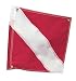 Sporting Goods : Kwik Tek F-2024 Diver Down Flag (20-Inches x 24-Inches, Stiffener)