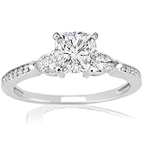 1 Ct Cushion Cut 3 Stone Diamond Engagement Ring EGL SI