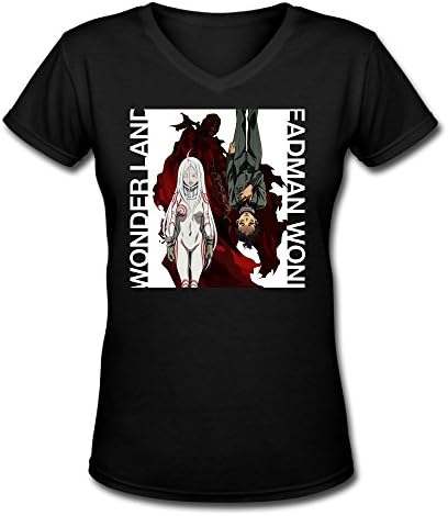 Deadman Wonderland Manglobe V Neck T Shirts Womens