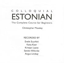 Colloquial Estonian