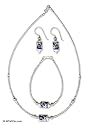 Jewelry set, 'Cloisonne Jewels' 0.4" W 16.5" L
