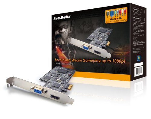 AVERMEDIA Game Broadcaster HD Record and Stream PC, Xbox 360, PS3, Wii and iPads -- capture up to 1080p60 with HDMI/DVI/VGA/Component inputs