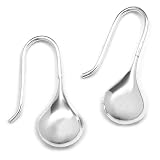 Sterling Silver Wire Teardrop Earrings