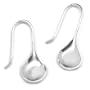 Sterling Silver Wire Teardrop Earrings