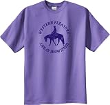 Western Pleasure Life at Show Speed Purple Horse T-Shirt