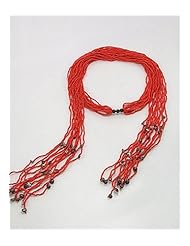 Orange Seed Bead Belt