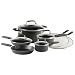 T-fal Flexi-Grip Non-Stick 11-piece Cookware Set, Black