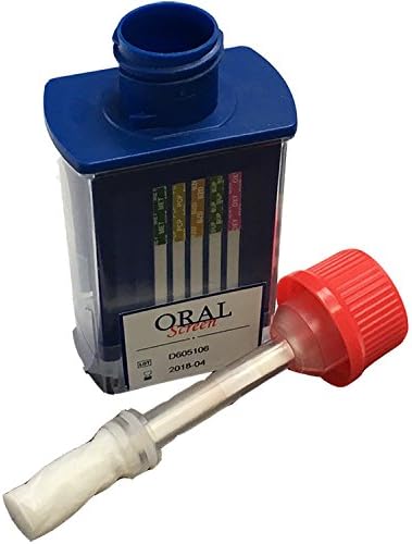 One Step Oral Screen 10 Panel Saliva Drug Test (Pack of 5 Tests)