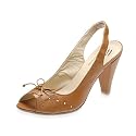 Evita Shoes Damen Peeptoe, hellbraun
