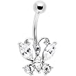 Brilliant Butterfly - Crystalline Gem Belly Ring