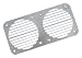 Sporting Goods : AFI Marine 11066 Stainless Steel Grill for 11058 Marine Concealed Dual Trumpet Below Deck Air Horn