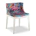 Kartell マドモアゼル(Mademoiselle) MADE-4895 FB/チャイニーズブルー: 透明感のあるポリカーボネートの脚とファブリックカバーのソフトシート。4つのカップリングポイントの強度と、同時にウレタンフォームの柔軟さを備え、機能と美しさを追求した絶妙のコンビネーションチェア、それが...