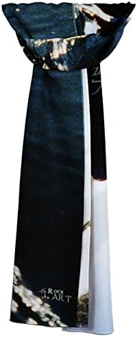 ARTscarf: ''Kayaker' by RockART- Size 56x18in. on Mystical Sleek Fabric