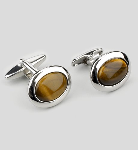 Collezione Oval Tigers Eye Cufflinks