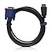 Valinks(TM) 10 Feet HDMI Male to VGA Male D-SUB 15 Pin M/M Connector Cable (One-way Transmission ONLY from HDMI to VGA, NO Signal Conversion Function! Please Consult with Your VGA Card's User Manual for More Information) 10ft/3M BLACK