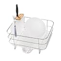 Simplehuman KT1112 Compact Dish Rack with Bamboo Knife Block