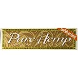 TWO Packs Pure Hemp Brand 1-1/4" Unbleached Hemp Rolling Papers 100 Leaves Total