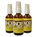 Snore Hush - Anti-Snoring Spray - 2 Bottles Plus 1 Free! - By Lab88 - Made in the USA - Easy Spray Formula