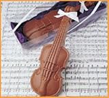Mothers Day, Recital, Concert, Musicians gift of Solid Milk Chocolate in a Violin Design