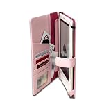 Amazon Kindle DX Genuine Leather Opening Case with Interior Compartments (Pink)