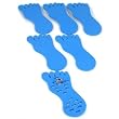 6 Toe Ring Holders Blue Foam Foot Body Jewelry Display