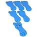 6 Toe Ring Holders Blue Foam Foot Body Jewelry Display
