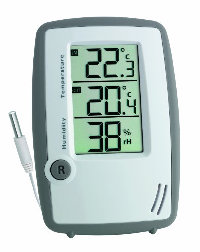 TFA Dostmann 30.5024 digitales Thermo-Hygrometer mit Aussentemperatur