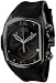 Black Stainless Steel Lupah Quartz Chronograph Rubber Strap