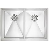 Buy Blanco 516220 16-Inch Precision R10 Medium Equal Double Bowl Undermount Sink,... by Blanco