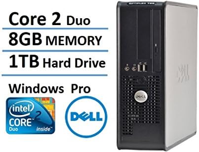 2016 Dell Optiplex 780 SFF Desktop Business Computer PC (Intel Dual-Core Processor up to 3.0GHz, 8GB DDR3 Memory, 1TB HDD, DVDRW, Windows Professional) (Certified Refurbished)