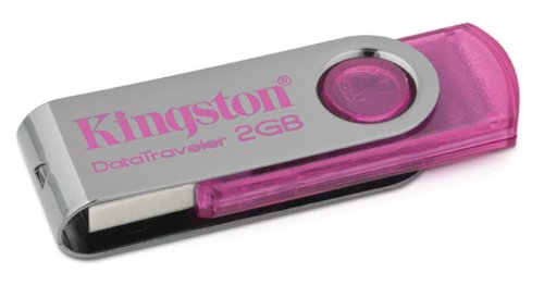Childrens Toyshop  Electronics : Kingston DataTraveler 101 - USB flash drive - 2 GB - Hi-Speed USB - pink