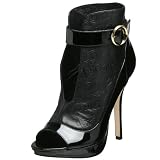 Velvet Angels Womens Peepshow Peep Toe Bootie