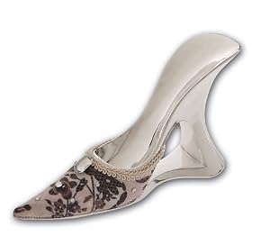 High Heel Wine Bottle Holder, Vintage Lace