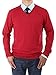 Luciano Natazzi Men's Pullover V-Neck Long Sleeve Sweater Cotton Relaxed Fit
