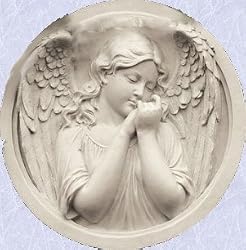 round angel statue wall plaque sculpture new home decor